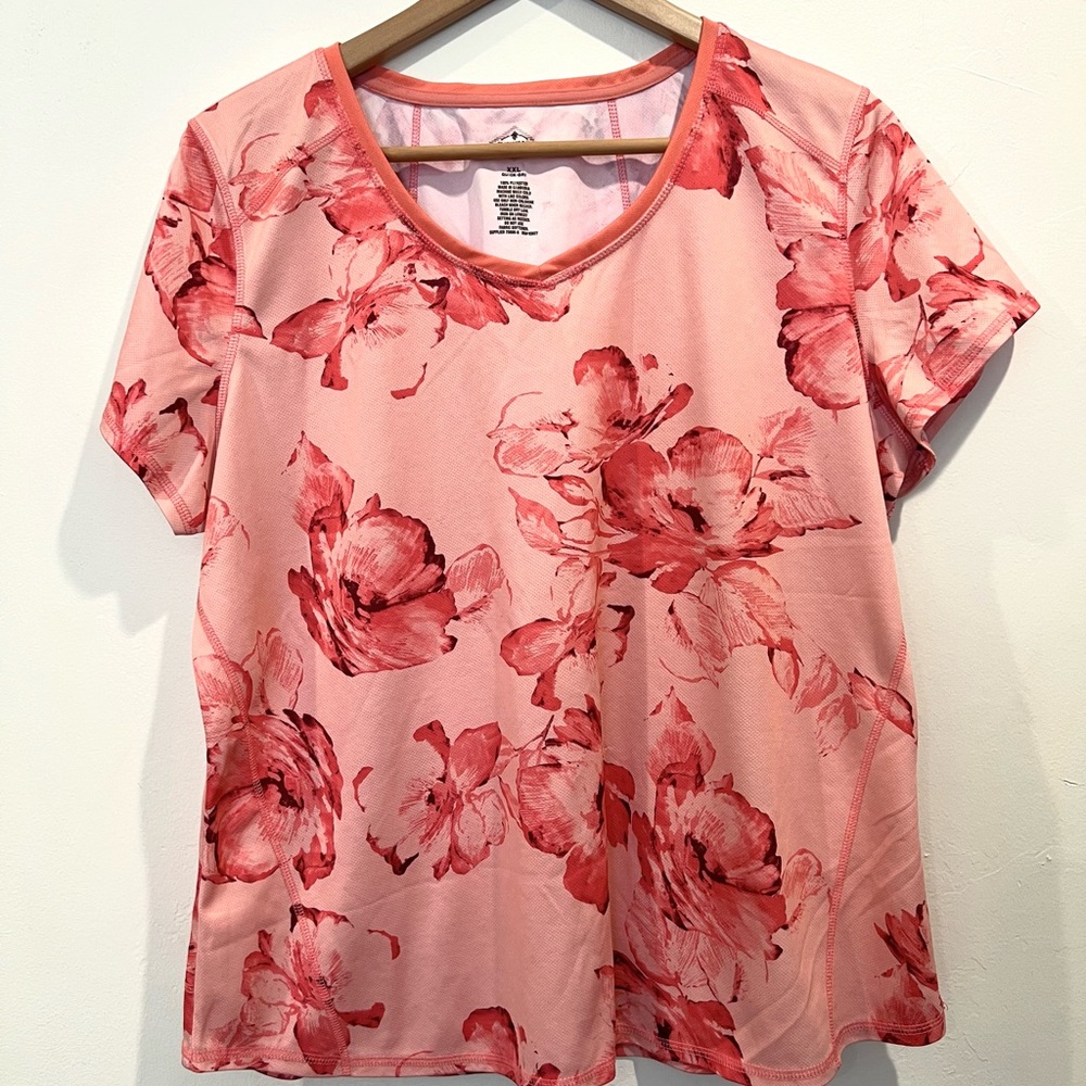 Floral Orange/Coral Women's Top